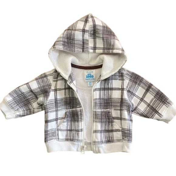 1989 Place Plaid Zip-Up Hoodie size 3-6 Months - Picture 9 of 11